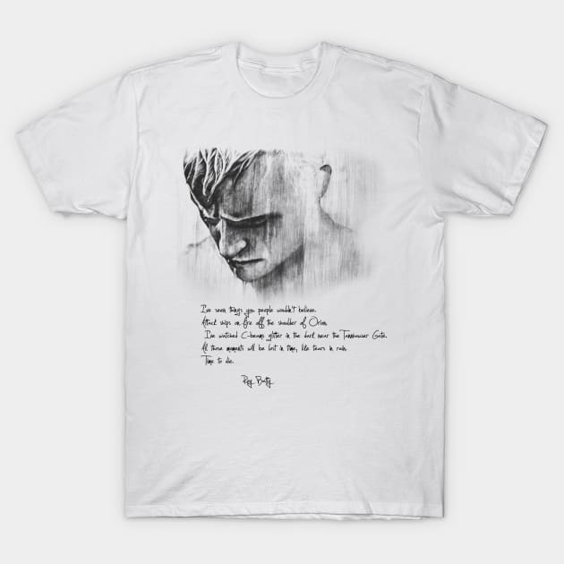 Like tears in rain Bladerunner T Shirt TeePublic